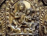 05 Kathmandu Gokarna Mahadev Temple Entrance Golden Torana Shiva and Parvati Close Up